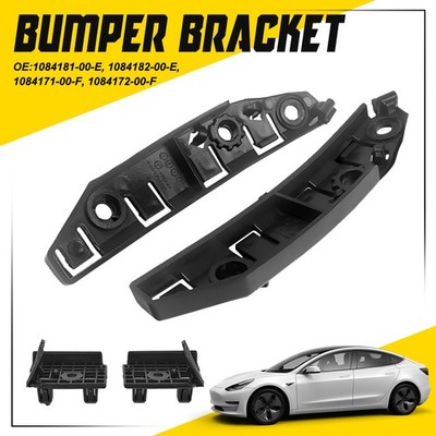 Front Bumper Retainer Brackets Support For 2017-2020 Tesla Model 3 Sedan 4-Door`