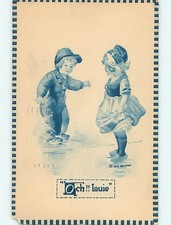 Divided-Back signed DUTCH GIRL LIFTS DRESS TO WALK IN WATER : clearance o8605