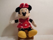 Vintage Disney Minnie Mouse Plush Doll Red Bow Red Polka Dot Dress Pantaloons
