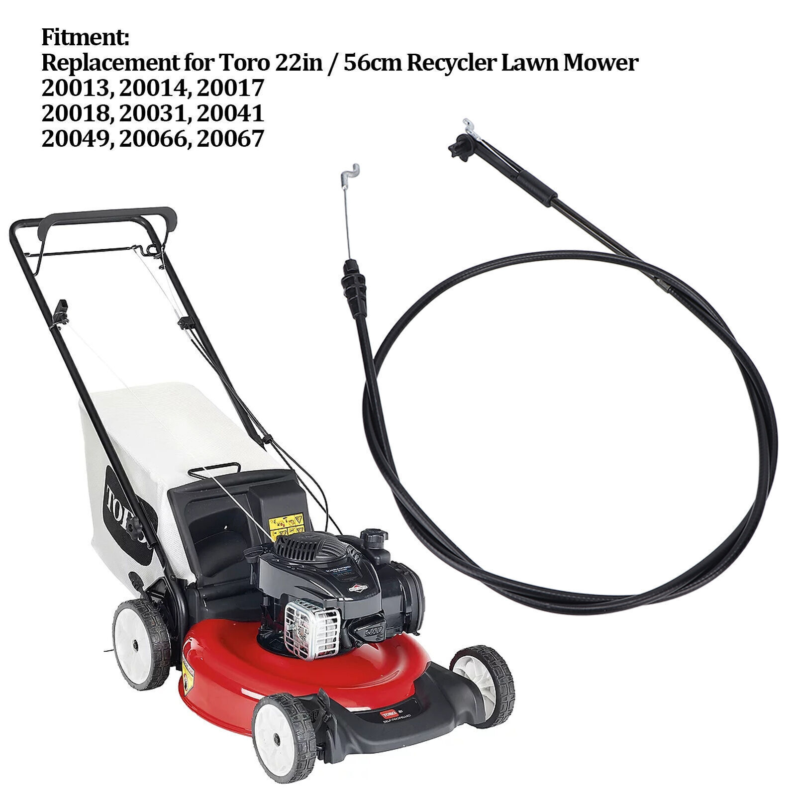 Toro Recycler 22in Lawn Mower Brake Cable Replacement 104-8676