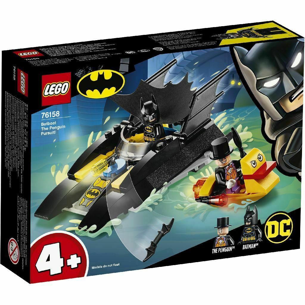LEGO DC SUPER HEROES ALL'INSEGUIMENTO DEL PINGUINO CON LA BAT-BARCA - LEGO 76158