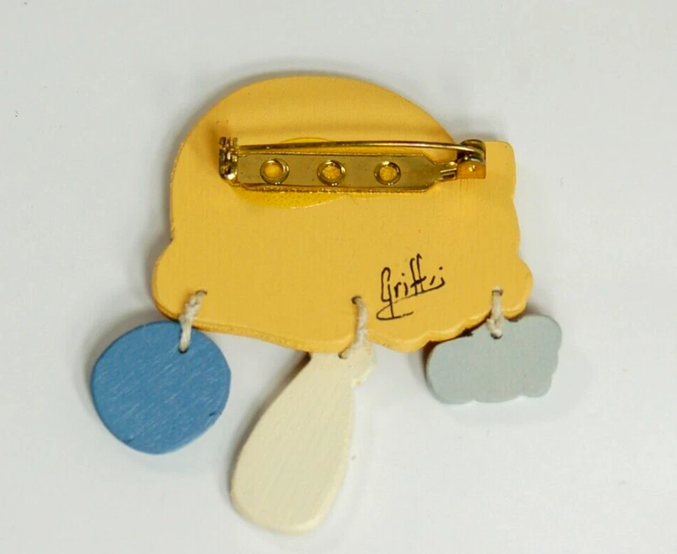 Broche prendedor Phyllis Griffis Fat Cat con juguetes 2 pulgadas Foto 3 de 4