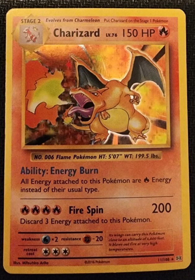 Charizard 11/108 XY Evolutions NM Holo Foil Rare Pokemon Card | eBay