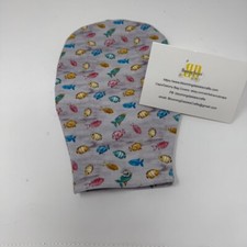 Ostomy Bag Fish on Gray Print Ostomy Colostomy Cotton Bag Cover