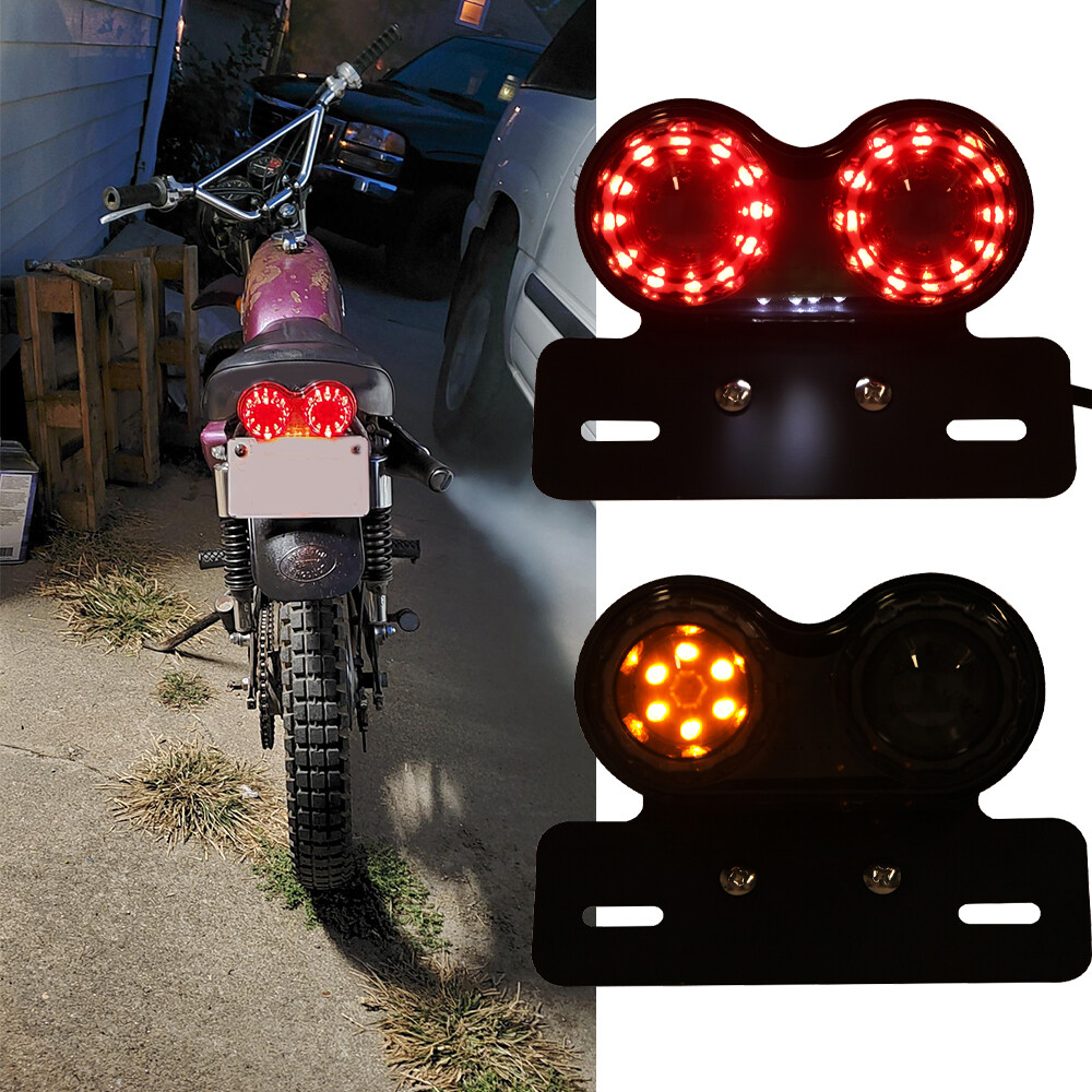 12V Motorcycle LED Tail Light Rear Brake Lamp For Harley Suzuki