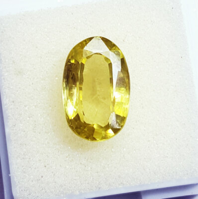 Oval Shape Natural Peridot 7.70 Ct Certified Loose Gemstone With Free Gift
