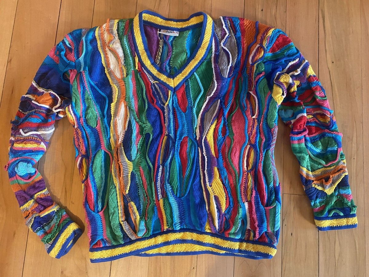 Coogi Australia Men M Sweater Cosby 90s Vintage | eBay