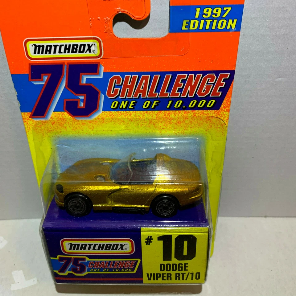 DODGE VIPER RT/10 1997 MATCHBOX 75 CHALLENGE LIMITED EDITION 1/10,000  - Image 2 of 3