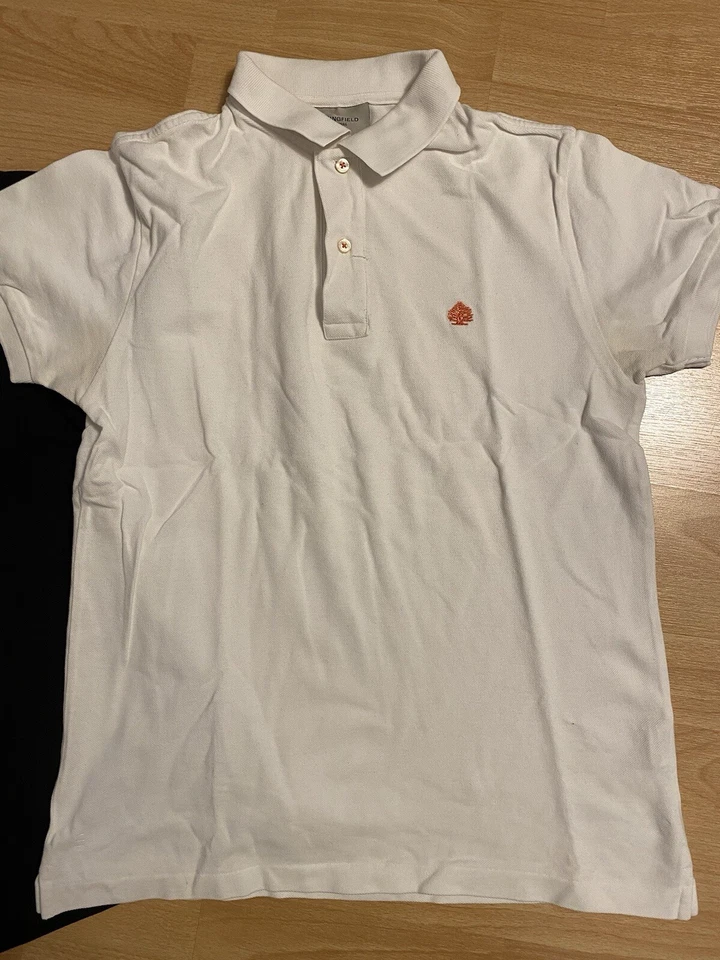 Herren Polo Shirts von Springfield Gr. M/38 | 2er Set Schwarz - Weiß - Bild 2 von 4