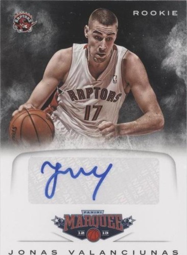 2012-13 PANINI ELITE #205 JONAS VALANCIUNAS ROOKIE RC #195/599
