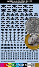 Waterslide Decals Black Skulls Style A 2x3 De...