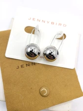 Jenny Bird Celeste Mega Earrings Silver