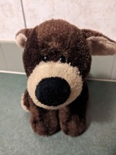 GANZ Webkinz Brown Mocha Pup Puppy Dog Soft Plush Stuffed Animal Toy No Code 8"