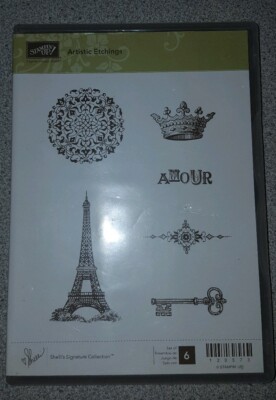 Stampin Up! Artistic Etchings Clear Mount Stamp Set  