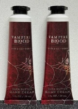 Bath & Body Works Vampire Blood  Shea Butter Hand Cream NEW 1 OZ Pack Of 2