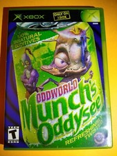 Oddworld: Munch's Oddysee Microsoft Xbox, 2001 Complete w/ Manual CIB Tested