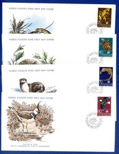 1976 LIECHTENSTEIN, SPD, FDC "FAUNA, SERIE COMPLETA"