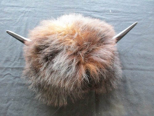FUR TRADE ERA BUFFALO HAT, NATIVE 