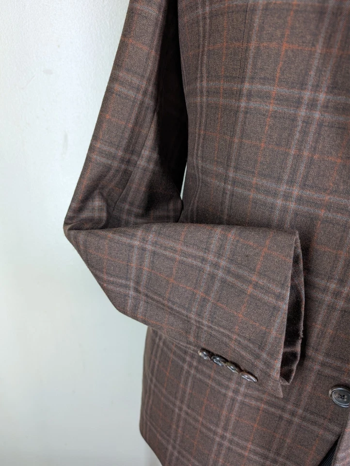 Abrigo deportivo Martin Greenfield a medida EE. UU. 100 % lana - sin pantalones ajustados 40 R-CASI COMO NUEVO Foto 3 de 4