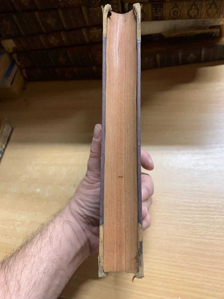 RARE 1845 "THEOLOGICAL WORKS OF WILLIAM BEVERIDGE" VOL 5 ANTIQUE BOOK (P5) - Image 3 of 4