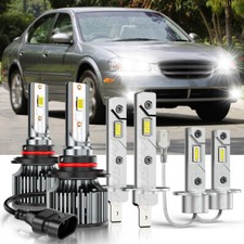 For Nissan Maxima 2002-2003 6pcs Led Headlight Bulbs Highlow Beamfog Light Kit For Nissan Maxima 2002-2003 6pcs Led Headlight Bulbs Highlow Beamfog Light Kit