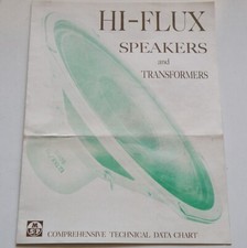 OZ MSP HI-FLUX SPEAKERS +TRANSFORMERS COMPREHENSIVE TECHNICAL DTA CHART BROCHURE