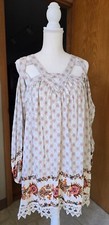 Coco + Jaimeson Women's Dress Boho Chic Bohemian Paisley Floral Size M