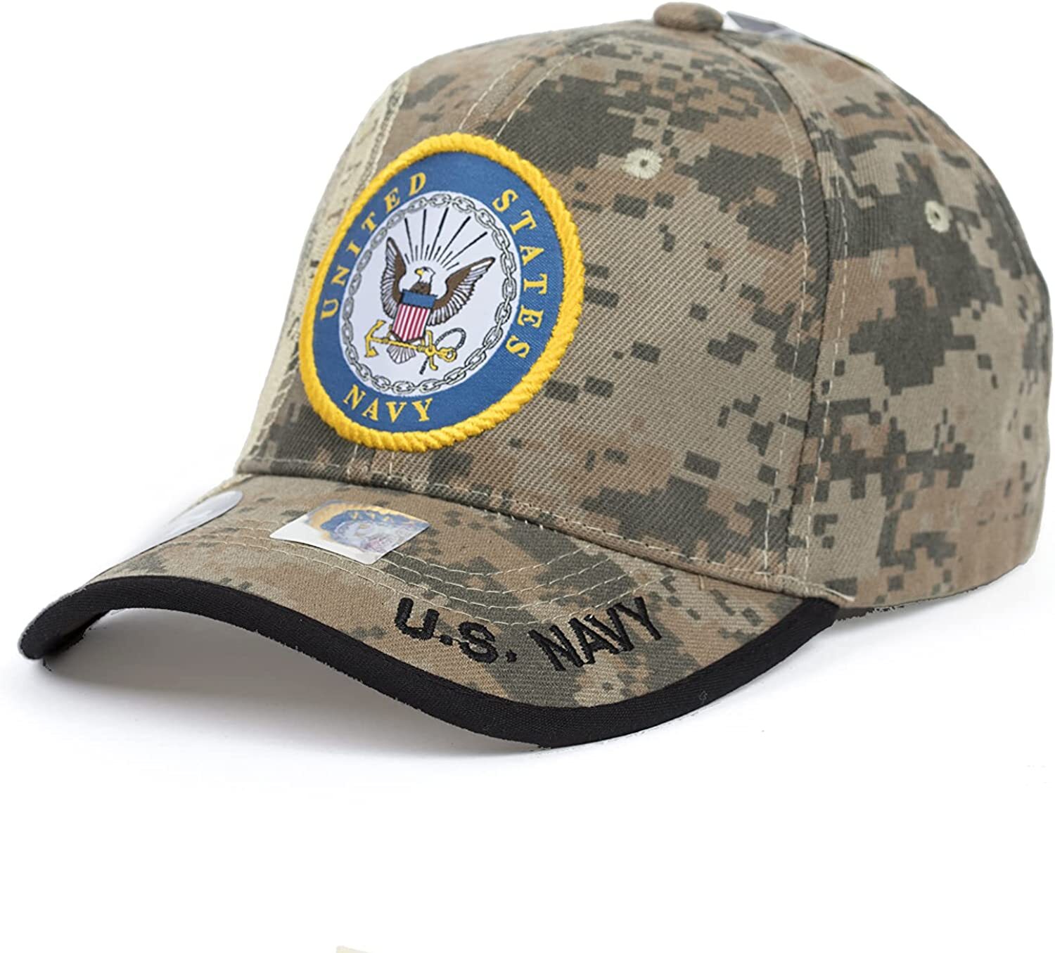 US Navy Officially Licensed Baseball Cap - Adjustable Vintage Military Hat In Black, White, Or Navy - View #3