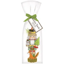 Mary Lake-Thompson Forest Nutcracker Holiday Flour Sack Kitchen Towel Set of Two
