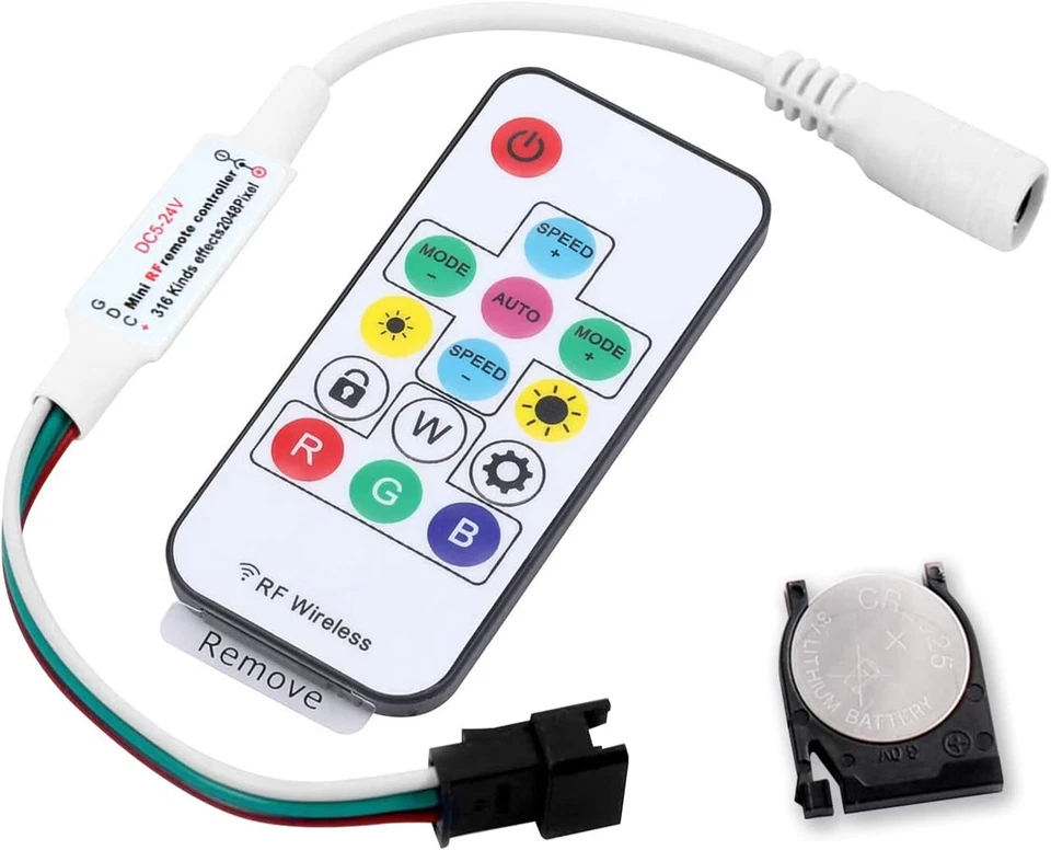 14Keys RGB controller RF 3pin for 5050 RGBW WS2812B LED Strip Lights DC5V-24V - Image 4 of 4