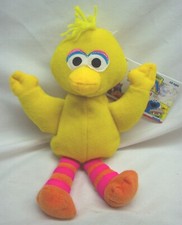 Vintage TYCO Sesame Street BIG BIRD 8" Bean Bag STUFFED ANIMAL Toy 1997 NEW