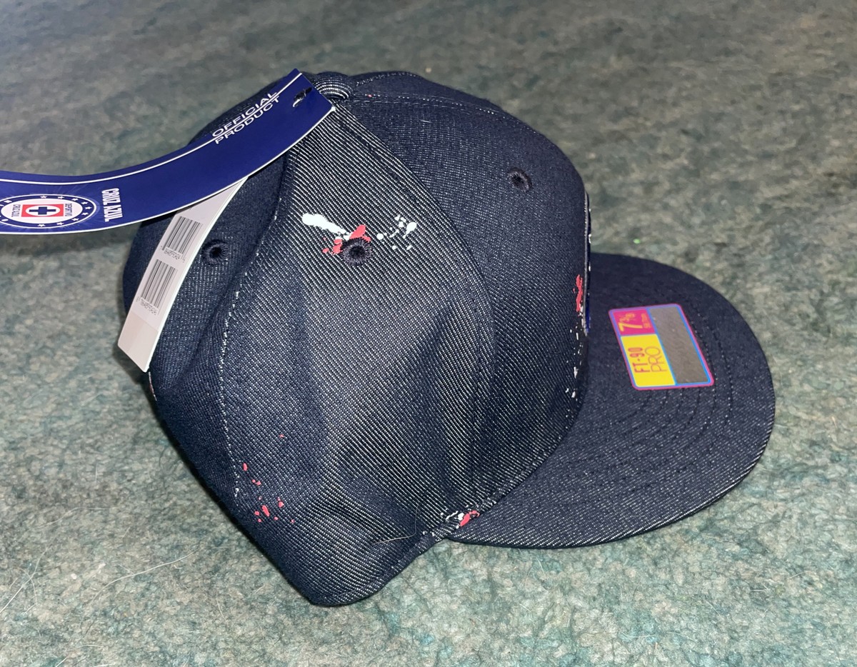 FT-90 PRO ADULT Cruz Azul Americas Game Fitted Hat 1/8 NEW
