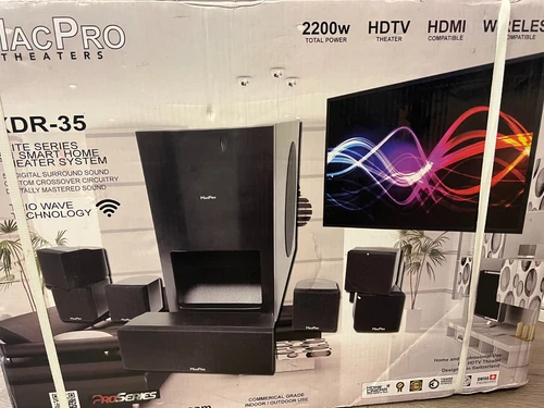 MacPro Theaters XDR-35 Elite Series 5.1 Smart Home Theater System