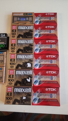 15 Brand New Cassette Tapes Maxell XL II TDK SA - Picture 2 of 4