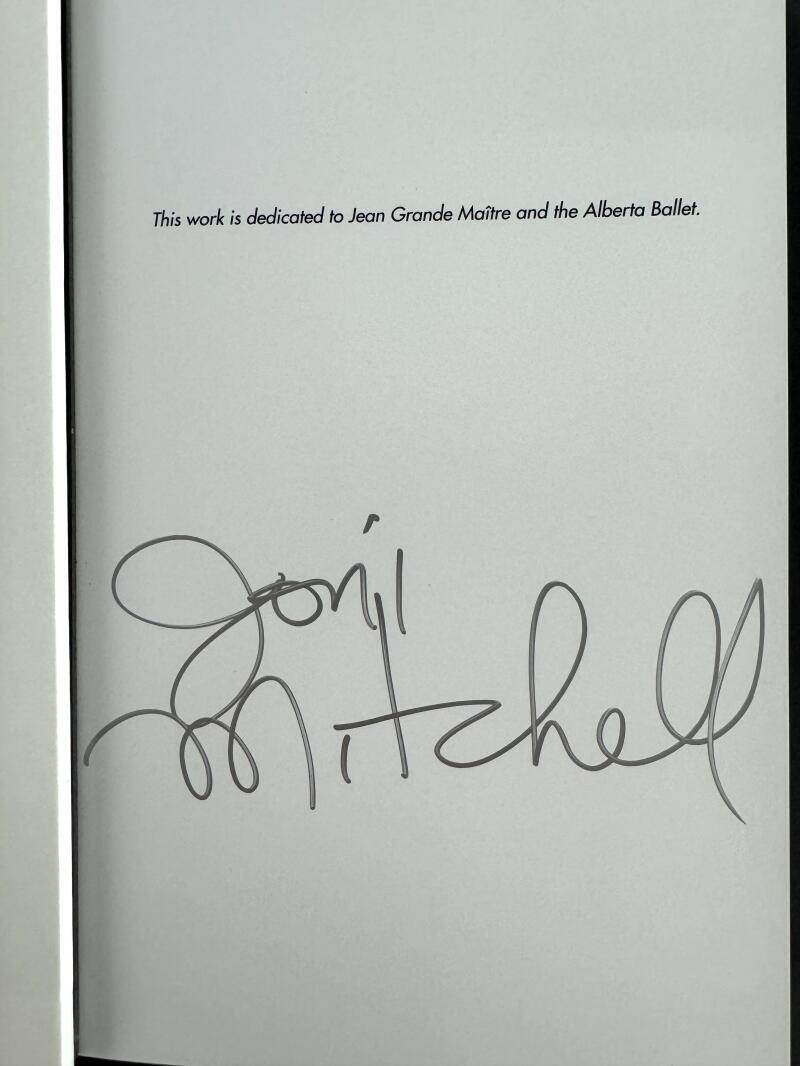 Joni Mitchell Signed Autograph Love Has Many Faces Book - Mingus