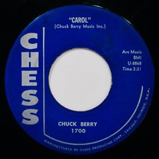 CHUCK BERRY~Carol & Hey Pedro~Roots Rock 45 ~CHESS #1700