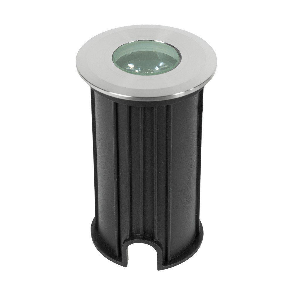 Segnapasso calpestabile Led Canova 1W da incasso Rotondo Argento satinato