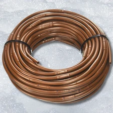 (100' ft Roll) USA Made 1/4-Inch Drip Emitter Tubing Drip Line with 6-Inch Spaci