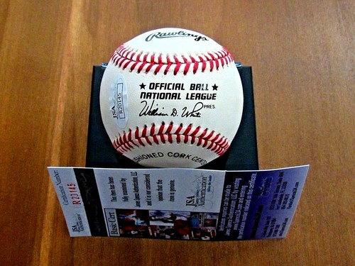 BOBBY THOMSON BRANCA GIANTS DODGERS SHOT HEARD ROUND WORLD SIGNED AUTO BALL JSA - Picture 3 of 3