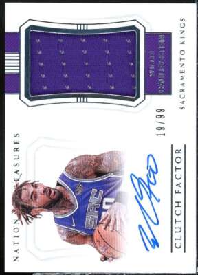 Willie Cauley-Stein 2017 National Treasures Clutch Factor Jersey Autographs #8 