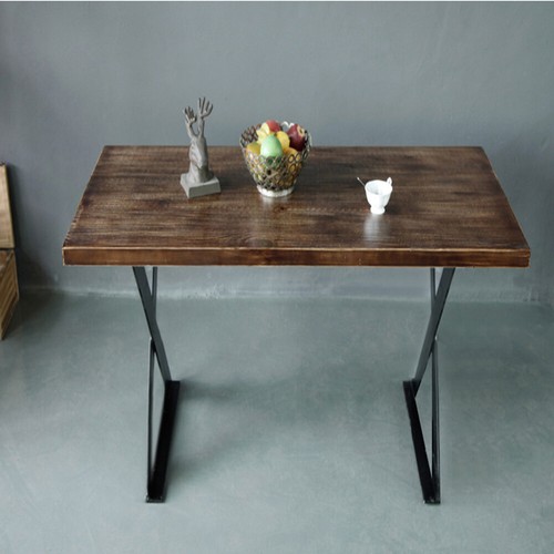 Pair of Iron Metal Table Legs Industrial Style Furniture Desk Bench Base Frame - Picture 4 of 15
