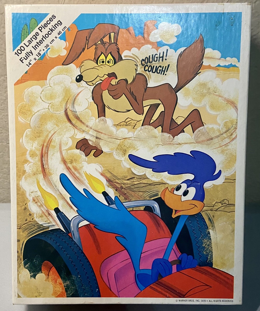 1978 Warner Bros Looney Tunes THE ROAD RUNNER & WILE 100 Pc Puzzle