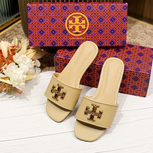 2025 Verano Damas TORY BURCH Sandalia Deslizable Zapatilla Exterior Peep Toe Zapatos Reino Unido - Imagen 12 de 25