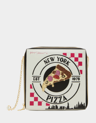 Betsey Johnson Kitsch A Matter Of Crust Crossbody Bag Pizza Box