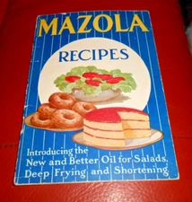 Vintage Mazola Corn Oil Recipes 1930's Pamphlet Brochure Foldout ORIGINAL!