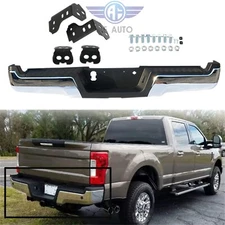 Chrome Rear Step Bumper Assembly For 2017-2022 Ford F-250 F-350 Super Duty