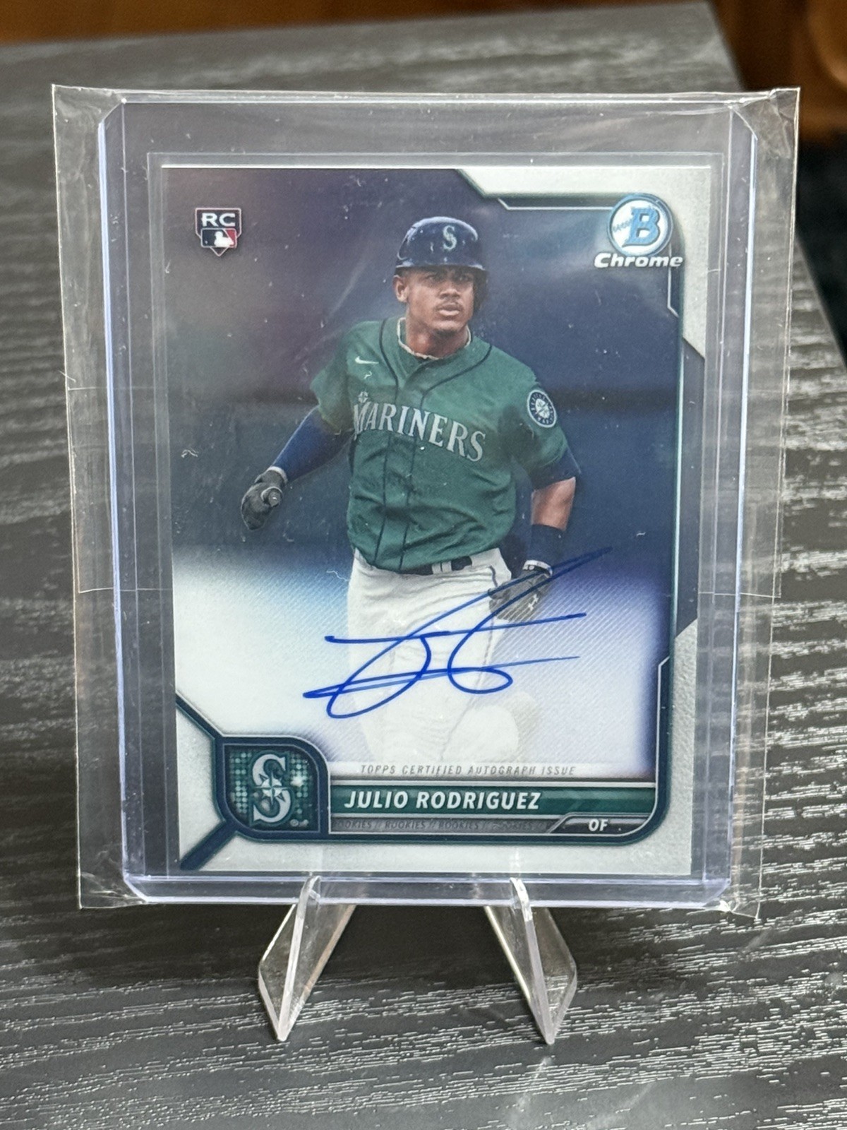 2022 Bowman Chrome 🔥 Julio Rodriguez 🔥 Auto RC Seattle Mariners #CRA-JR