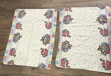 Vintage Springmaid Noah's Ark receiving baby Blankets animals cotton stars