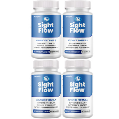 Sight Flow (4-Pack) - Vision Support, Eye Health Supplement Official
