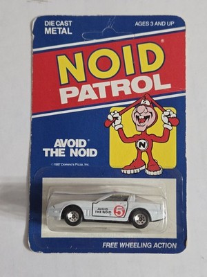 1987 Noid Patrol: Avoid The Noid Diecast Car Hartoy Unpunched Card Ships In Case